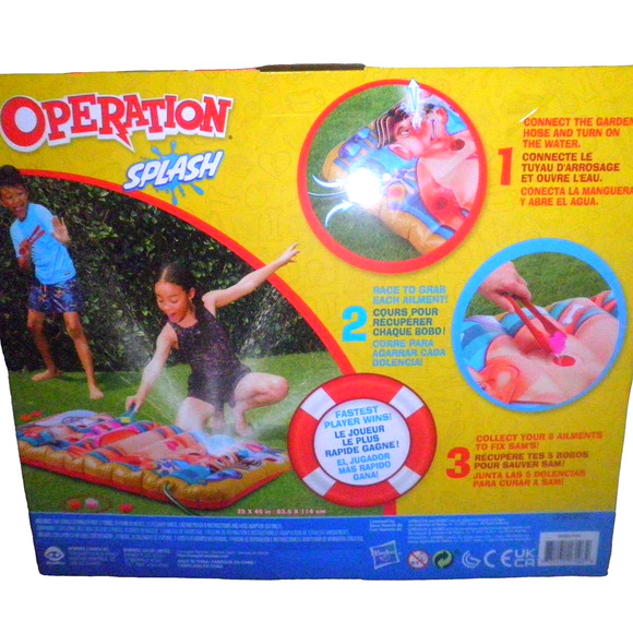 Hasbro Operation Splash Game – Family Game for Your Yard – More Water, More Fun! - Picture 2 of 10